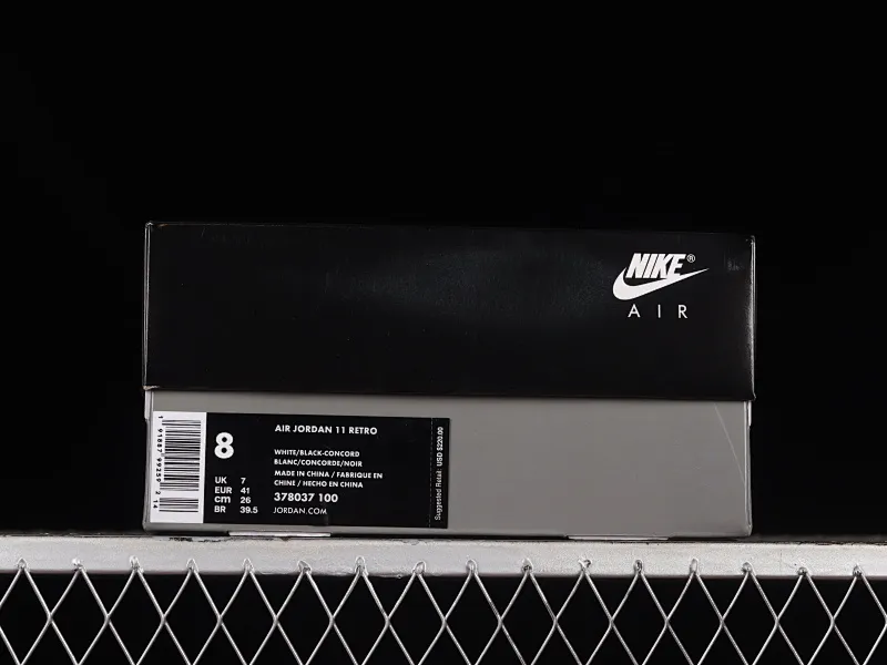 All categories Air Jordan Jordan series basketball shoes Air Jordan 11 LJR version Air Jordan 11 Concord AJ11 Joe 11 Concord black and white replica basketball shoes 378037-100